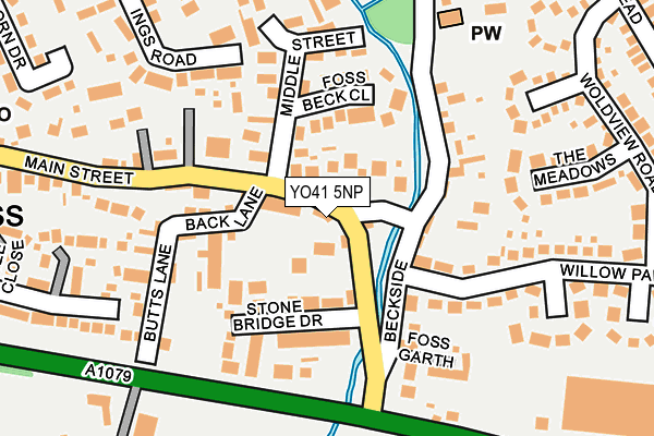 YO41 5NP map - OS OpenMap – Local (Ordnance Survey)