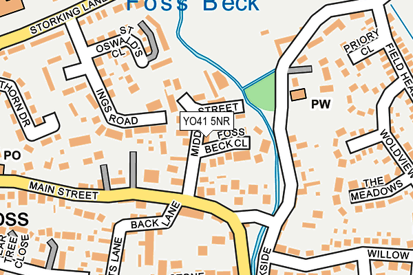YO41 5NR map - OS OpenMap – Local (Ordnance Survey)