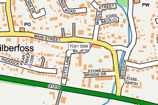 YO41 5NW map - OS OpenMap – Local (Ordnance Survey)