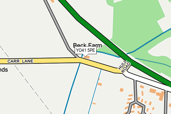 YO41 5PE map - OS OpenMap – Local (Ordnance Survey)