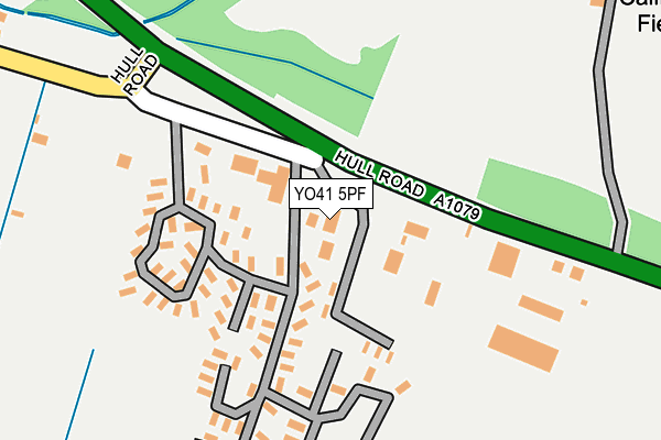 YO41 5PF map - OS OpenMap – Local (Ordnance Survey)