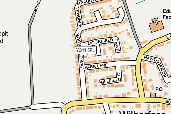 YO41 5PL map - OS OpenMap – Local (Ordnance Survey)