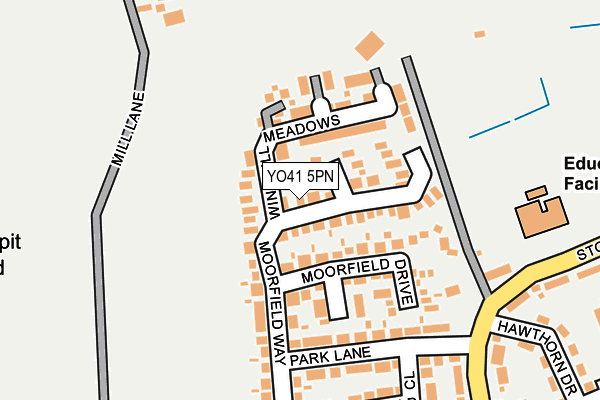 YO41 5PN map - OS OpenMap – Local (Ordnance Survey)