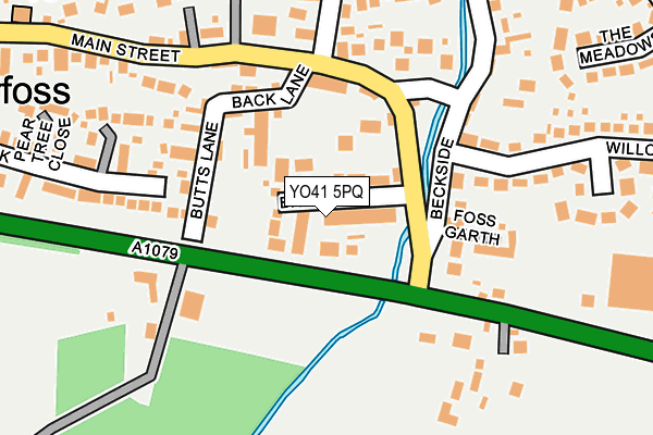 YO41 5PQ map - OS OpenMap – Local (Ordnance Survey)