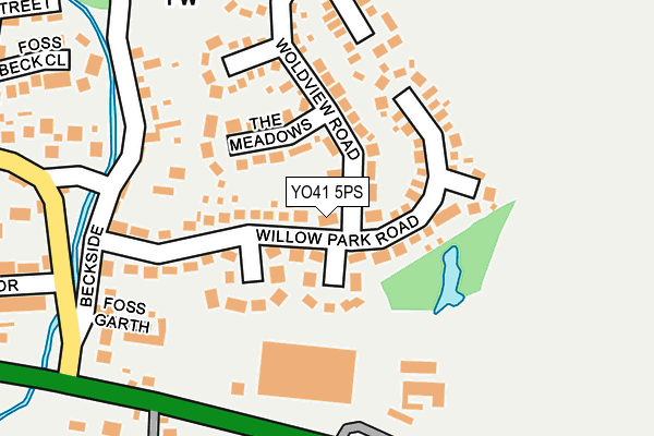 YO41 5PS map - OS OpenMap – Local (Ordnance Survey)