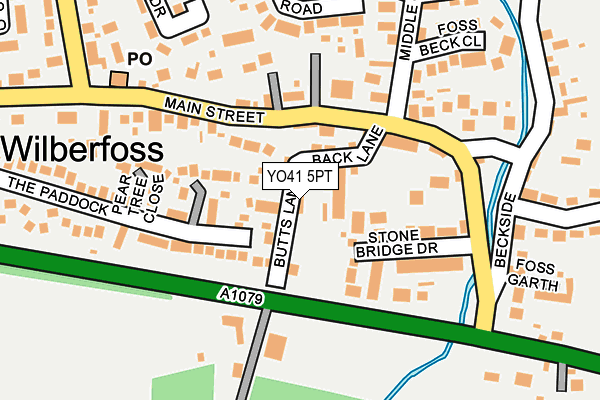 YO41 5PT map - OS OpenMap – Local (Ordnance Survey)