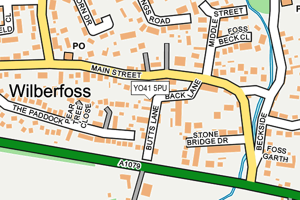 YO41 5PU map - OS OpenMap – Local (Ordnance Survey)
