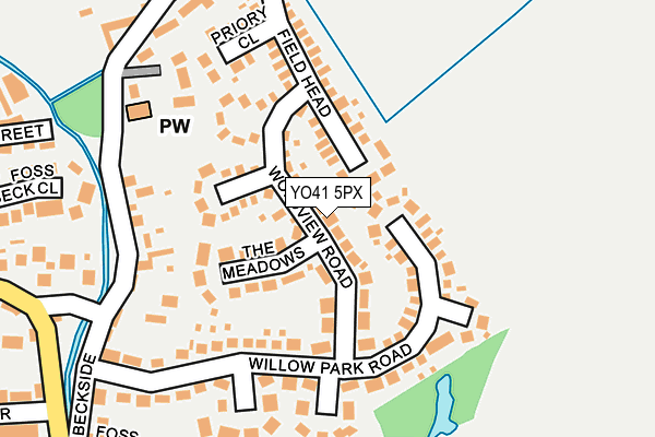 YO41 5PX map - OS OpenMap – Local (Ordnance Survey)