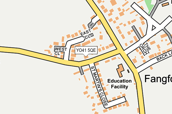 YO41 5QE map - OS OpenMap – Local (Ordnance Survey)