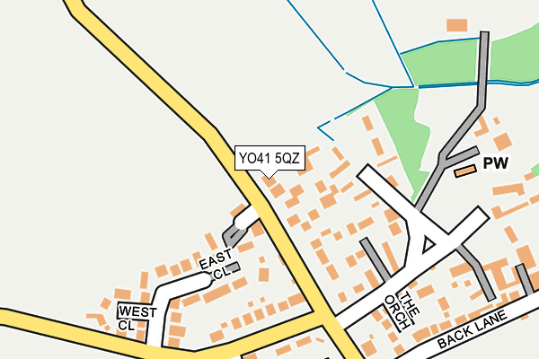 YO41 5QZ map - OS OpenMap – Local (Ordnance Survey)