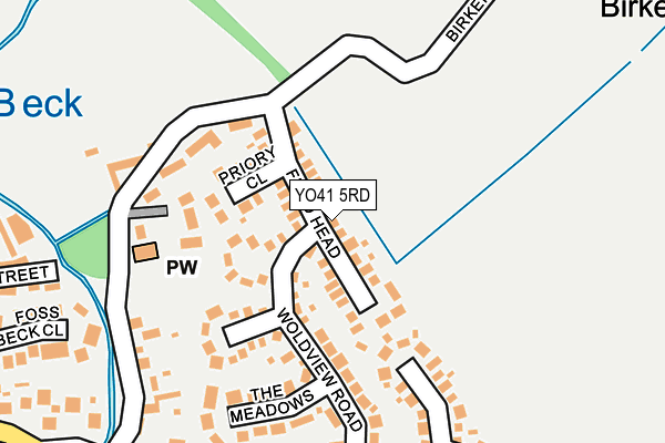 YO41 5RD map - OS OpenMap – Local (Ordnance Survey)