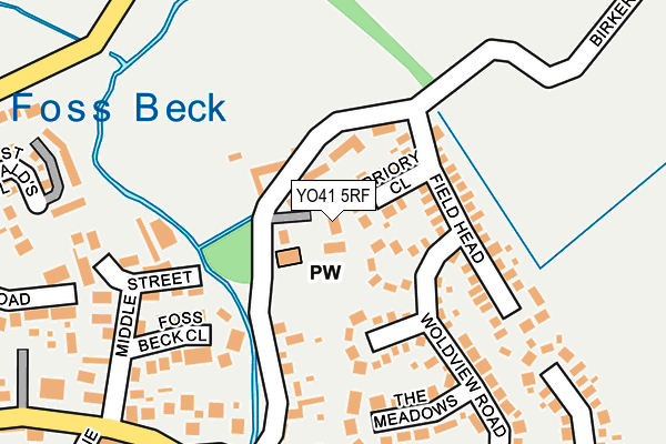 YO41 5RF map - OS OpenMap – Local (Ordnance Survey)