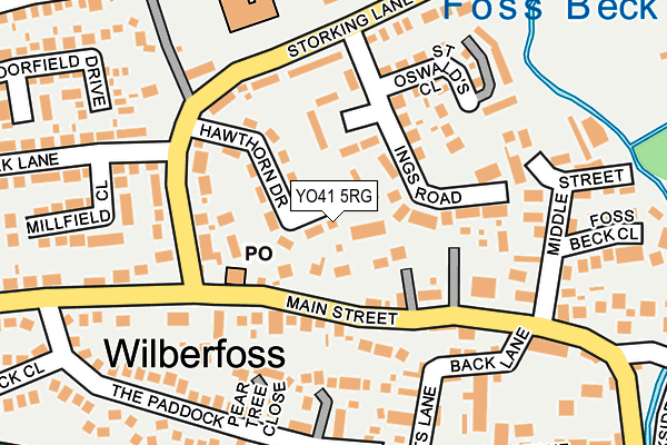 YO41 5RG map - OS OpenMap – Local (Ordnance Survey)