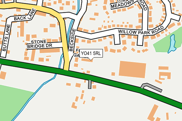 YO41 5RL map - OS OpenMap – Local (Ordnance Survey)