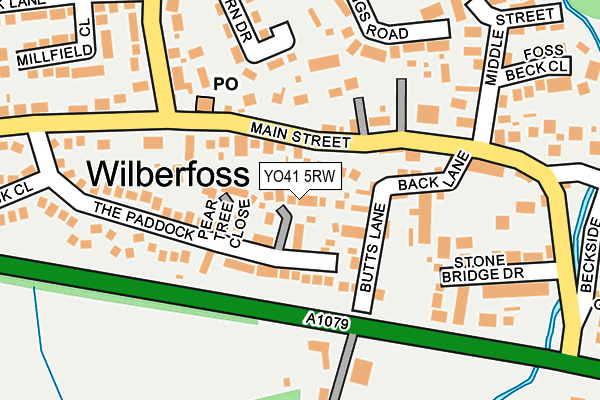 YO41 5RW map - OS OpenMap – Local (Ordnance Survey)