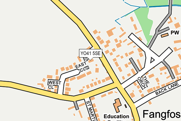 YO41 5SE map - OS OpenMap – Local (Ordnance Survey)