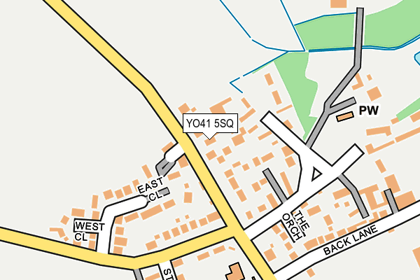 YO41 5SQ map - OS OpenMap – Local (Ordnance Survey)