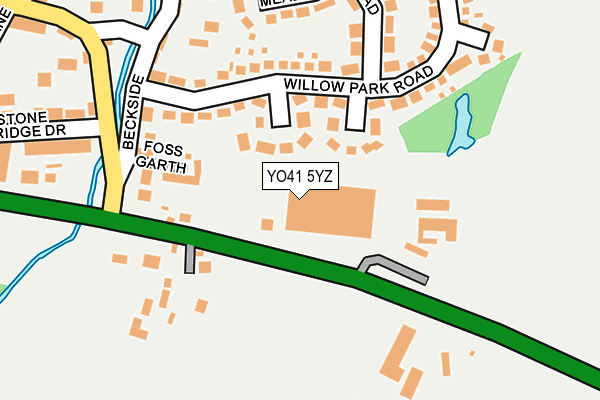 YO41 5YZ map - OS OpenMap – Local (Ordnance Survey)