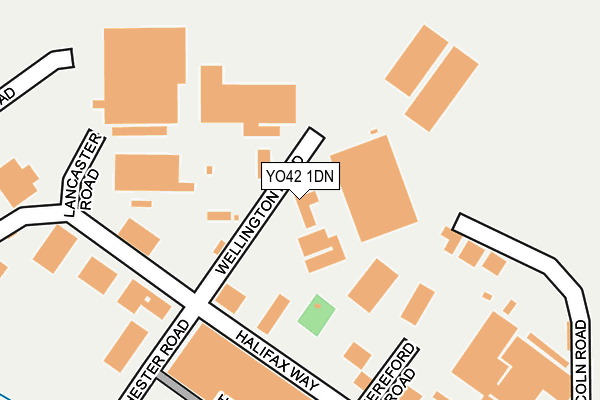 YO42 1DN map - OS OpenMap – Local (Ordnance Survey)