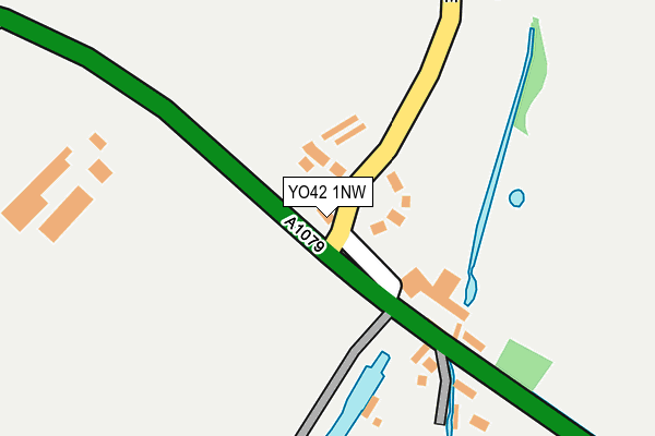 YO42 1NW map - OS OpenMap – Local (Ordnance Survey)