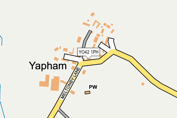 YO42 1PH map - OS OpenMap – Local (Ordnance Survey)