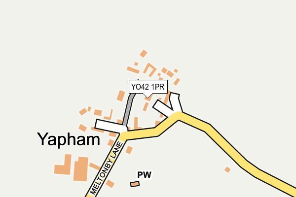 YO42 1PR map - OS OpenMap – Local (Ordnance Survey)