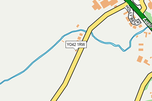 YO42 1RW map - OS OpenMap – Local (Ordnance Survey)