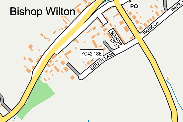 YO42 1SE map - OS OpenMap – Local (Ordnance Survey)