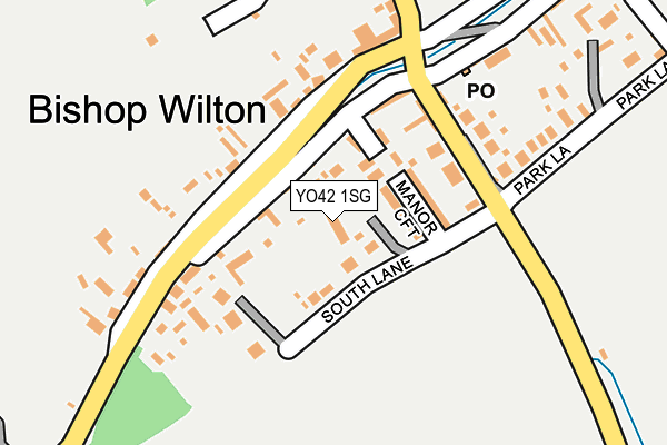 YO42 1SG map - OS OpenMap – Local (Ordnance Survey)