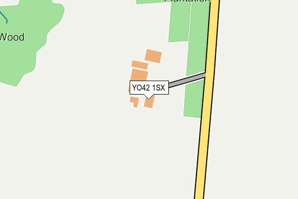 YO42 1SX map - OS OpenMap – Local (Ordnance Survey)