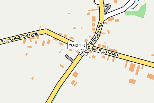 YO42 1TJ map - OS OpenMap – Local (Ordnance Survey)