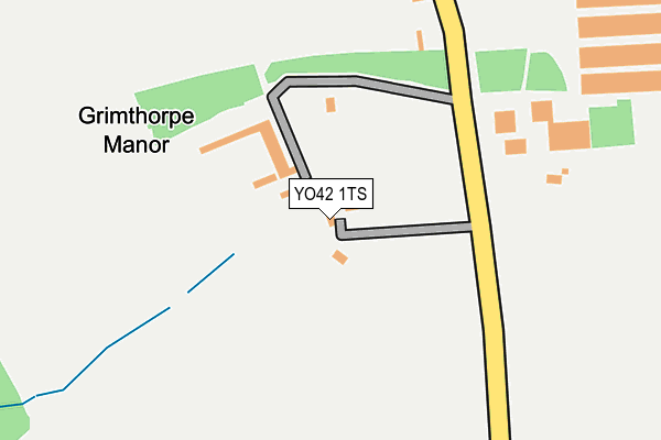 YO42 1TS map - OS OpenMap – Local (Ordnance Survey)