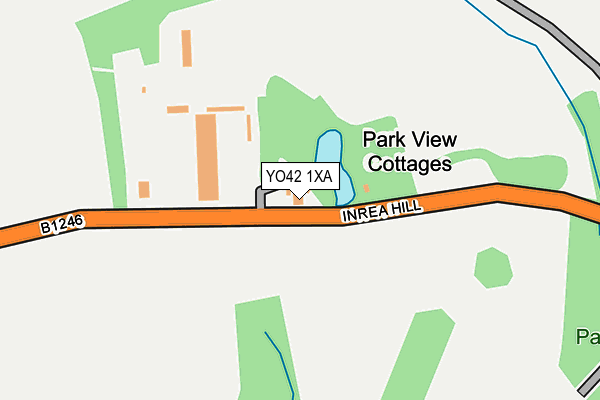 YO42 1XA map - OS OpenMap – Local (Ordnance Survey)