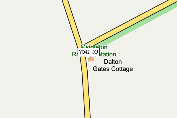 YO42 1XJ map - OS OpenMap – Local (Ordnance Survey)