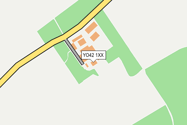 YO42 1XX map - OS OpenMap – Local (Ordnance Survey)