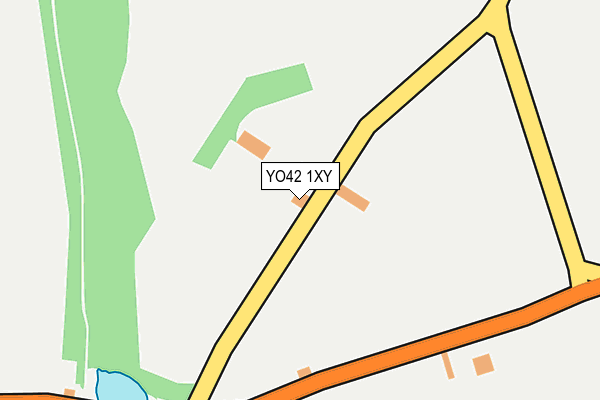 YO42 1XY map - OS OpenMap – Local (Ordnance Survey)