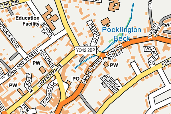 YO42 2BP map - OS OpenMap – Local (Ordnance Survey)