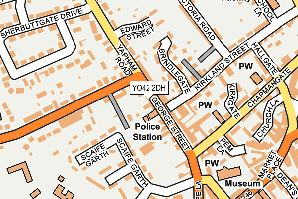 YO42 2DH map - OS OpenMap – Local (Ordnance Survey)