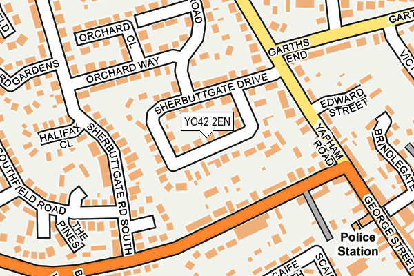 YO42 2EN map - OS OpenMap – Local (Ordnance Survey)