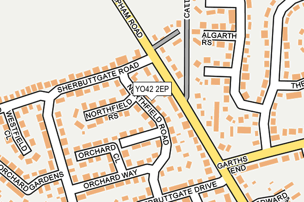 YO42 2EP map - OS OpenMap – Local (Ordnance Survey)