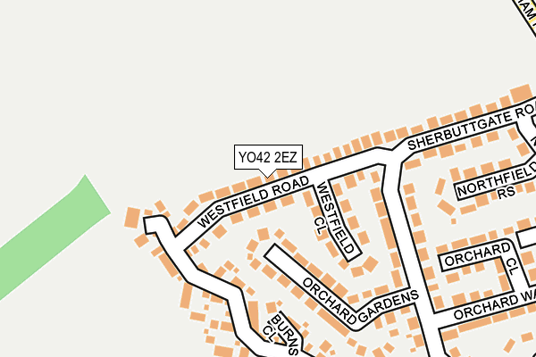YO42 2EZ map - OS OpenMap – Local (Ordnance Survey)
