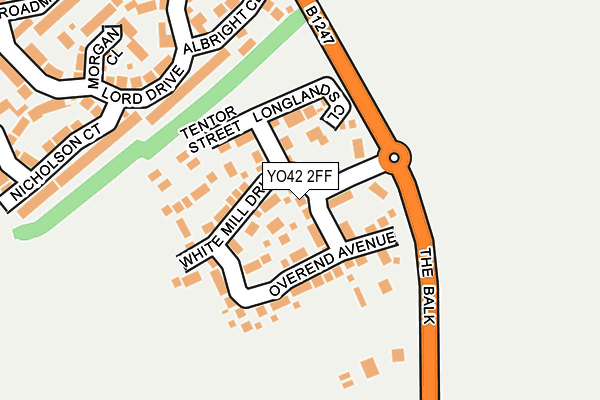 YO42 2FF map - OS OpenMap – Local (Ordnance Survey)