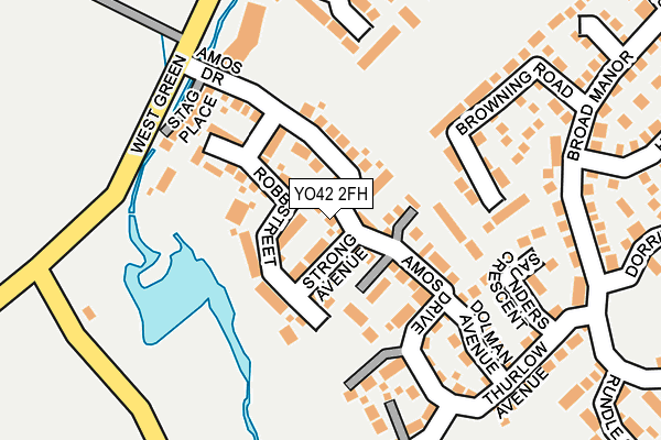 YO42 2FH map - OS OpenMap – Local (Ordnance Survey)