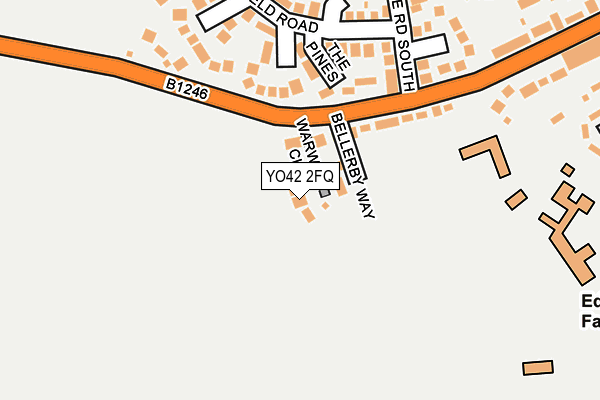 YO42 2FQ map - OS OpenMap – Local (Ordnance Survey)