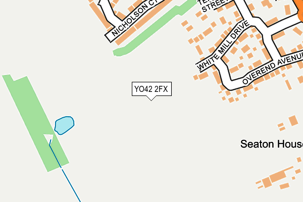 YO42 2FX map - OS OpenMap – Local (Ordnance Survey)