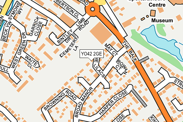 YO42 2GE map - OS OpenMap – Local (Ordnance Survey)