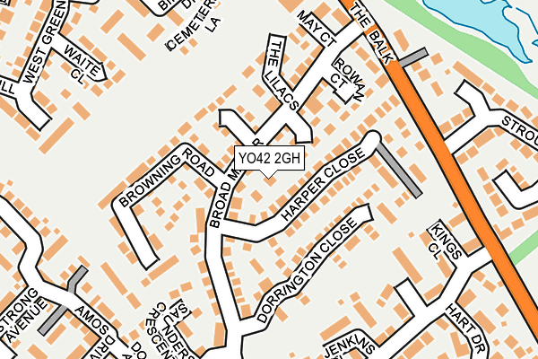 YO42 2GH map - OS OpenMap – Local (Ordnance Survey)