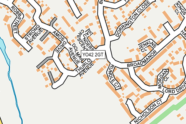 YO42 2GT map - OS OpenMap – Local (Ordnance Survey)