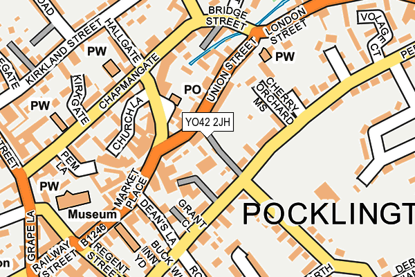 YO42 2JH map - OS OpenMap – Local (Ordnance Survey)