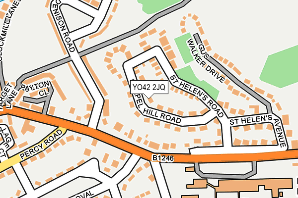 YO42 2JQ map - OS OpenMap – Local (Ordnance Survey)